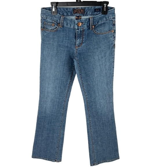 Seven7 Bootcut Jeans Midrise Medium Wash - Picture 2 of 7